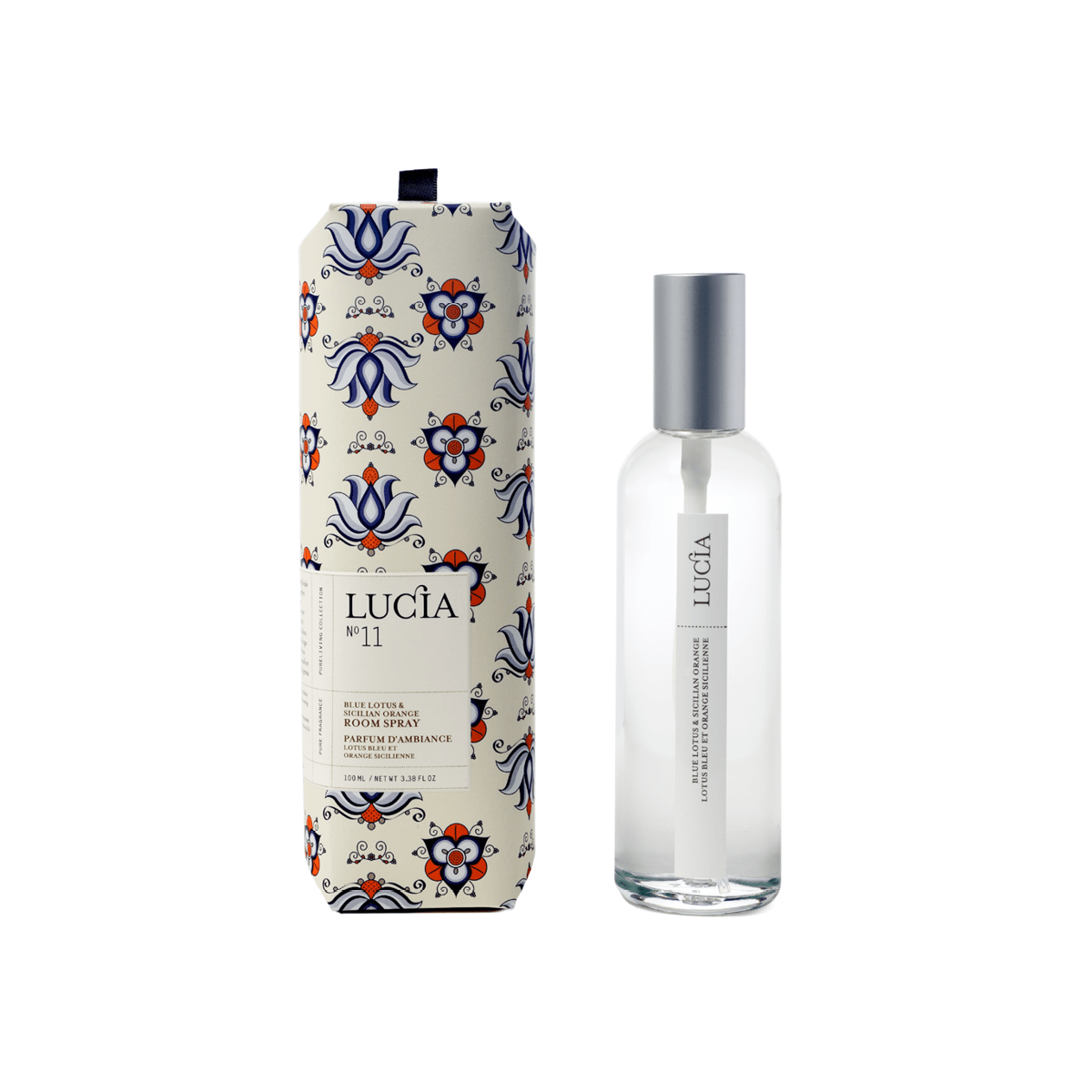 Lucia — parfum d'ambiance N°11 Lotus bleu et orange sicilienne