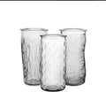 Vase cylindrique en verre — le modèle peut changer